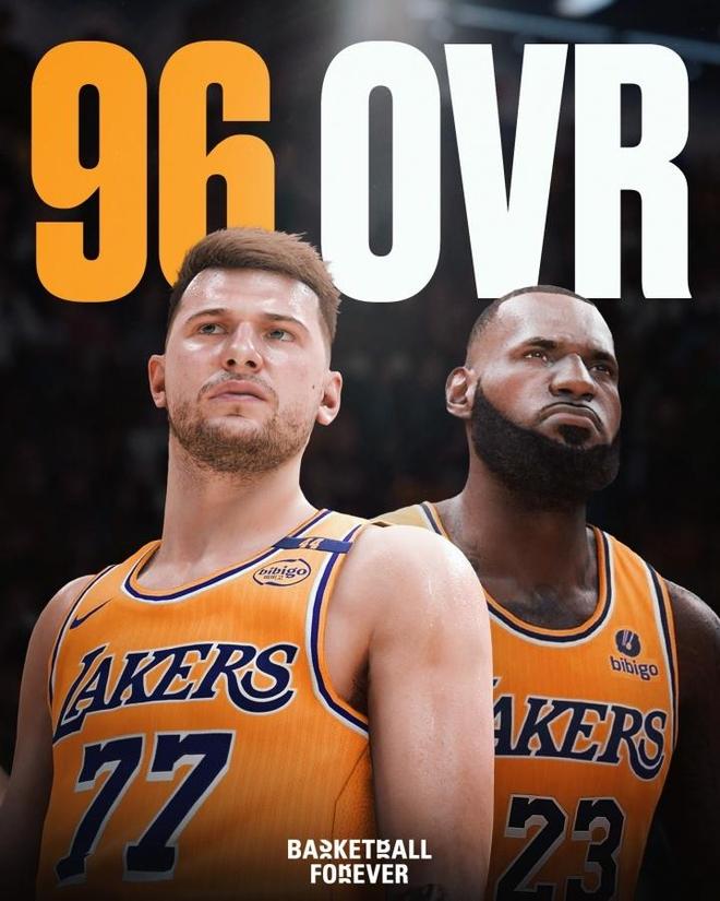 2K26湖人队能力值揭秘：东契奇詹姆斯并